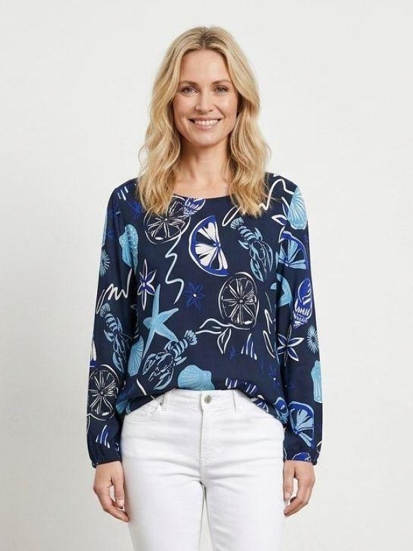 Sommershirt von Seidel  3/4 Arm  D2409-69 style
